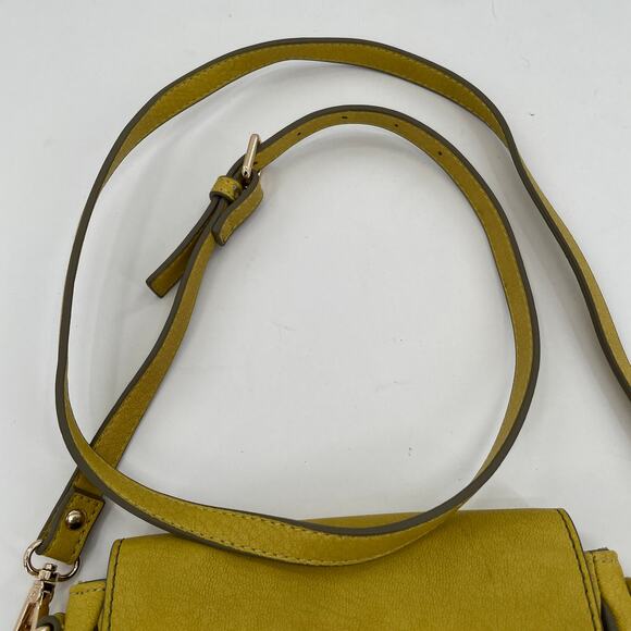 Steve Madden Mustard Yellow Leather with Tassel Crossbody Purse Bag - Picture 4 of 13